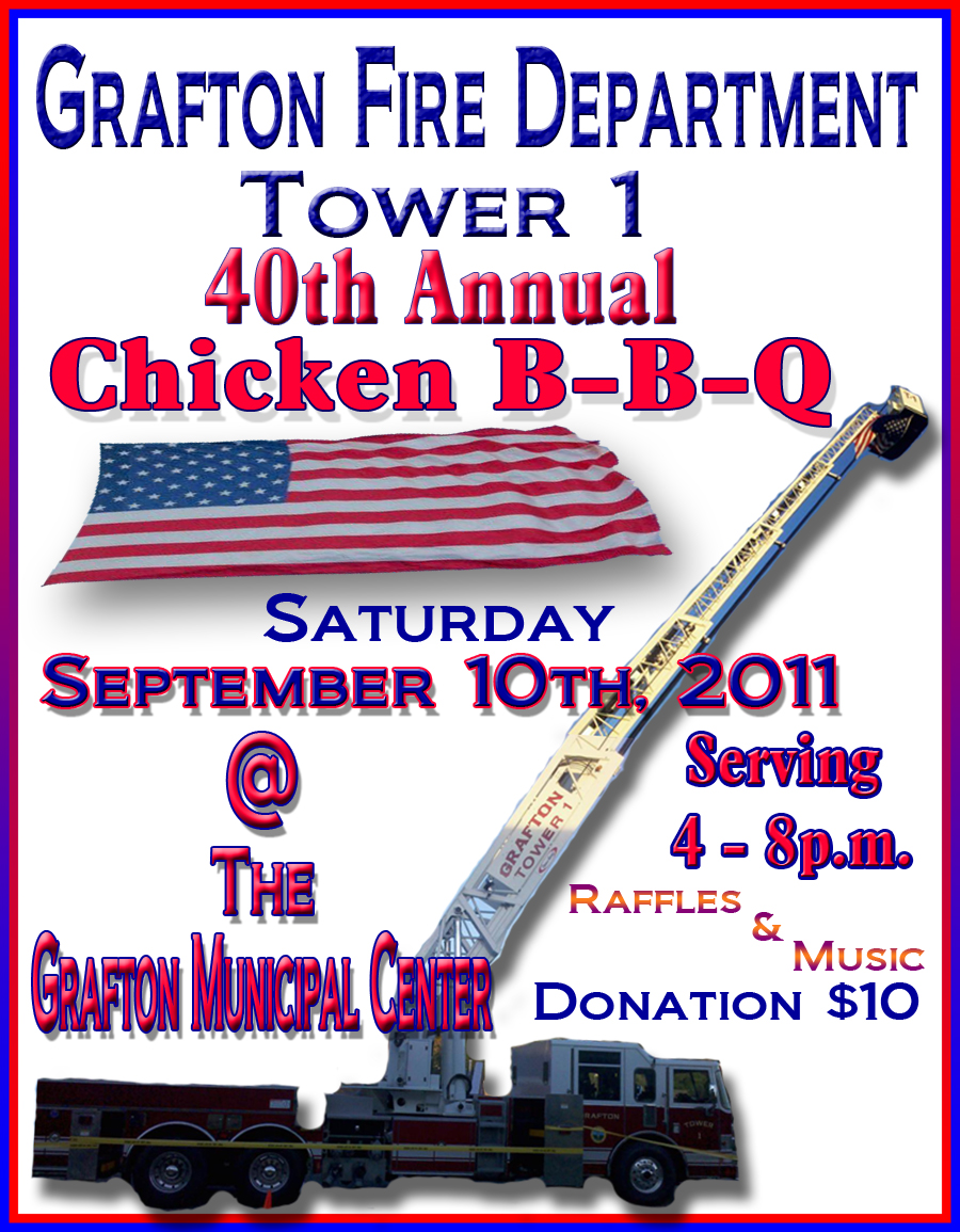 Grafton Fire Department  ad for Chicken BBQ